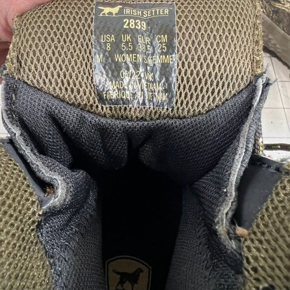 Irish Setter Women’s VaprTrek Camo Hunting Boots Size 8 UltraDry Waterproof NEW - Picture 2 of 7